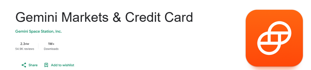 Gemini Mastercard