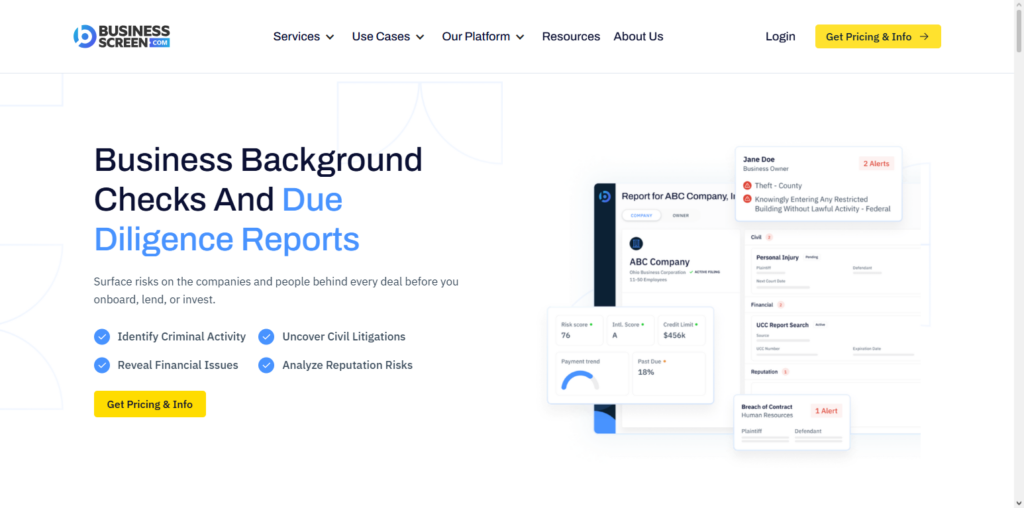 BusinessScreen
