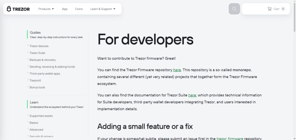 Trezor Wallet API