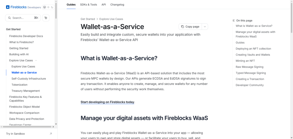 Fireblocks Wallet API