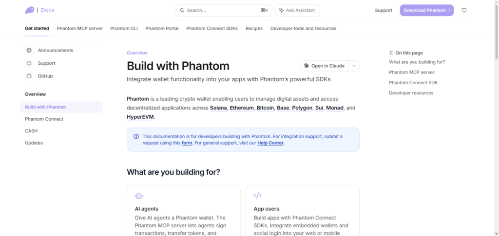 Phantom Wallet API