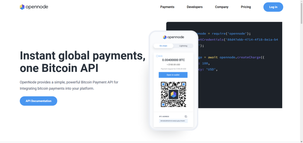 OpenNode API