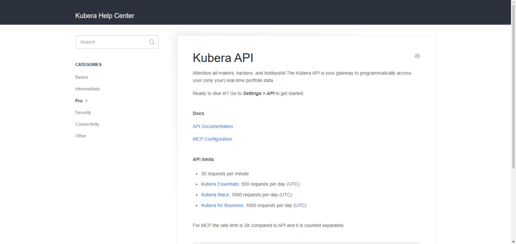 Kubera API