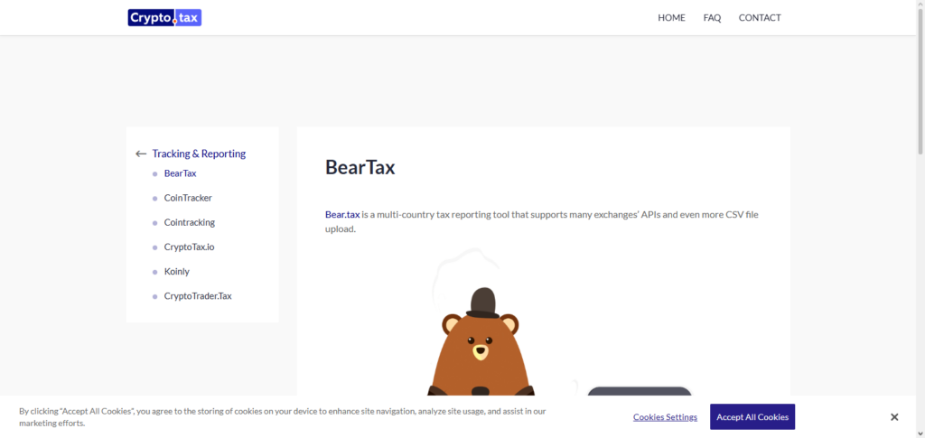 BearTax API