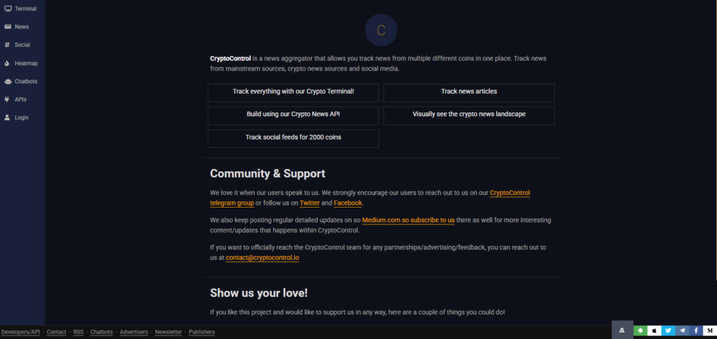 CryptoControl News API