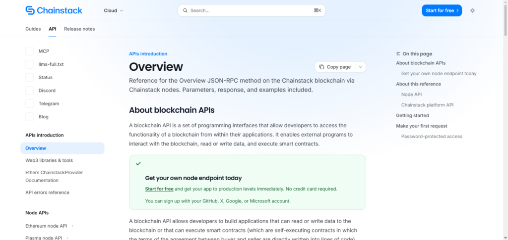 Chainstack API