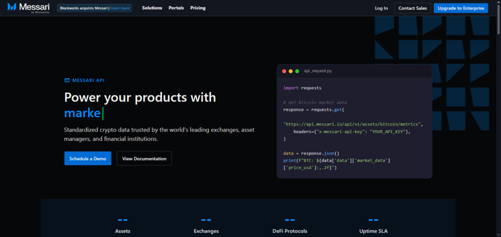Messari API