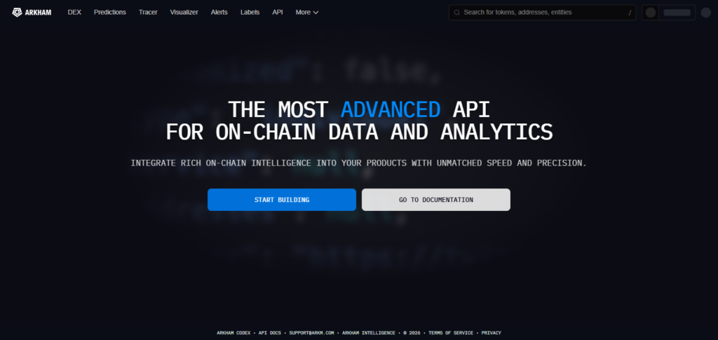 Arkham Intelligence API