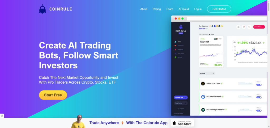 Coinrule AI API
