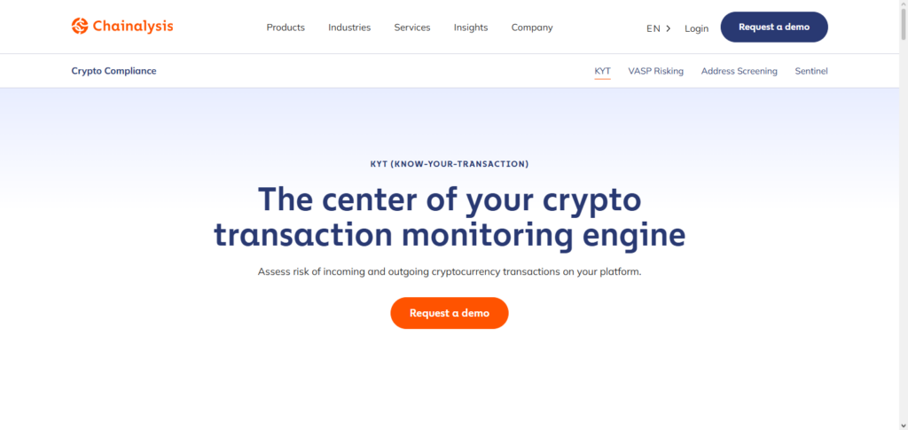 Chainalysis KYT Treasury