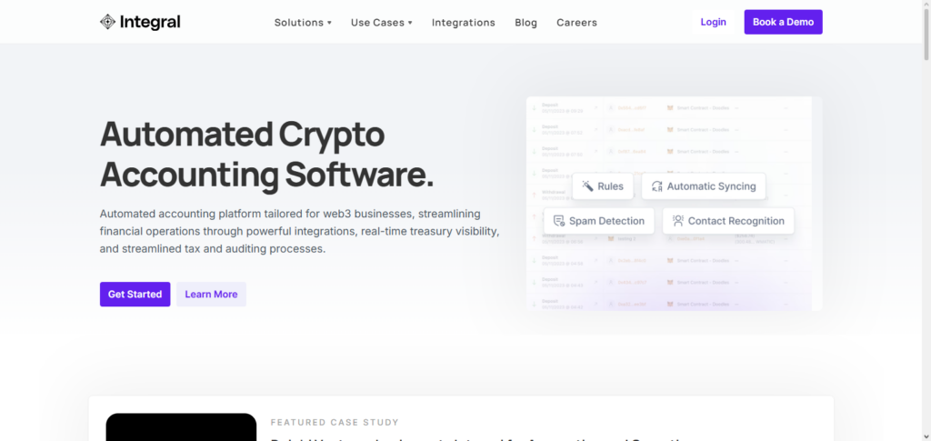 Integral Accounting Crypto