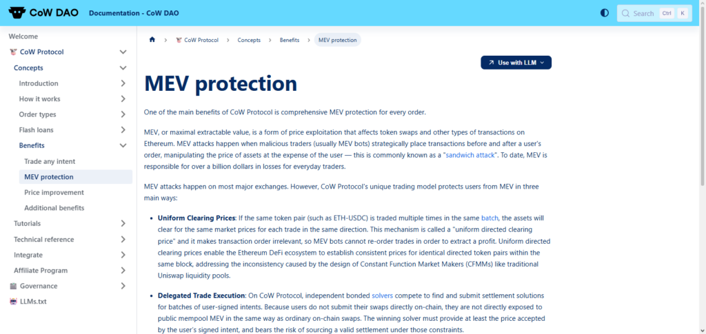 CoW Protocol MEV API