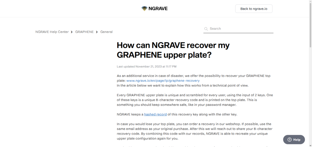  Ngrave Recover