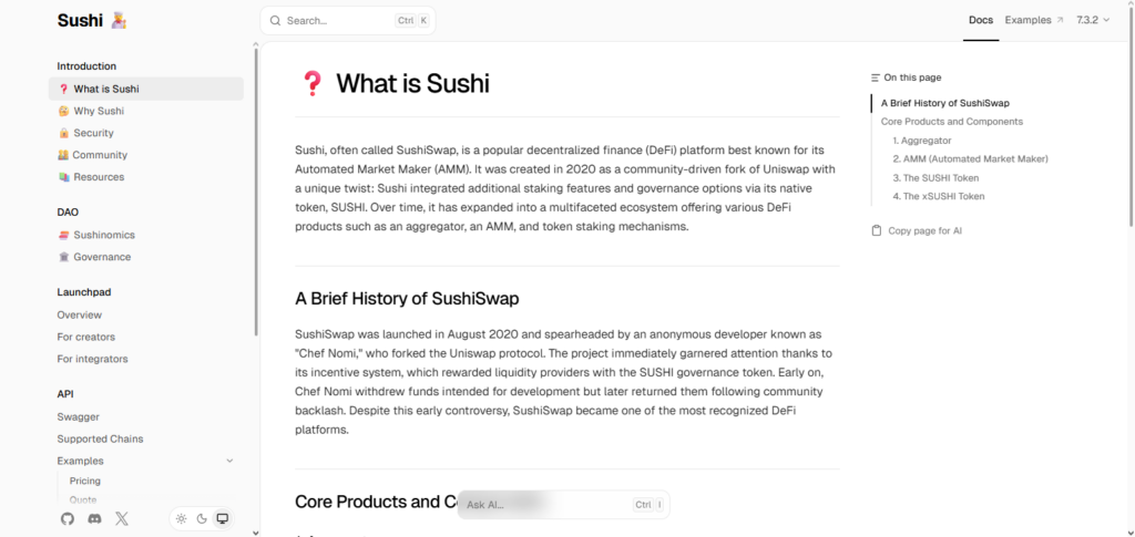 Sushi AI AMM
