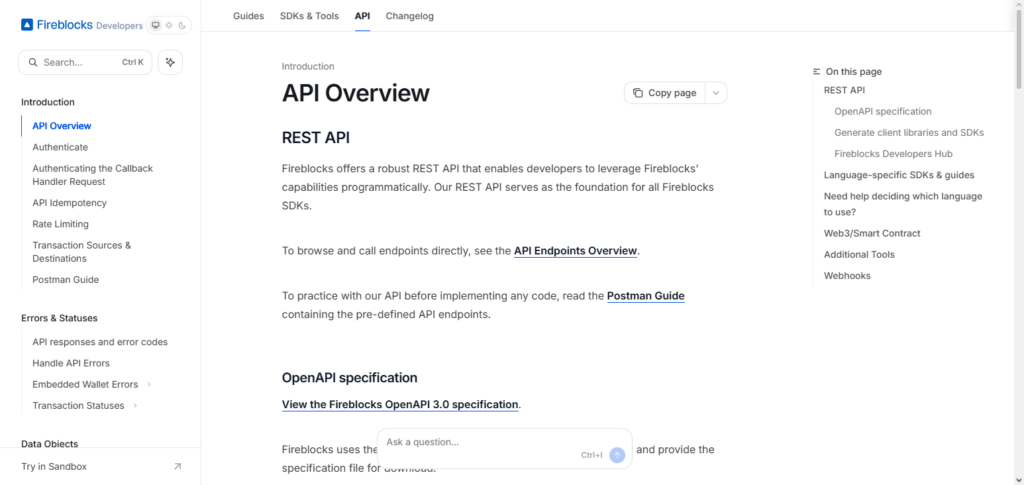 Fireblocks API