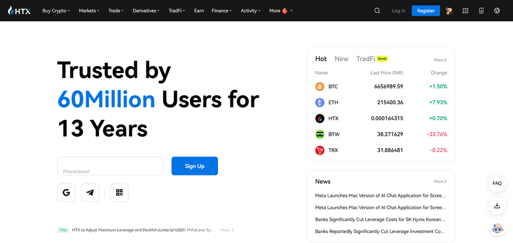 Huobi Tech Exchange Services