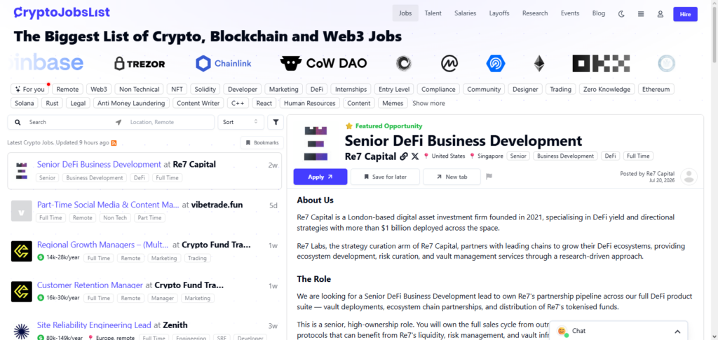 CryptoJobsList