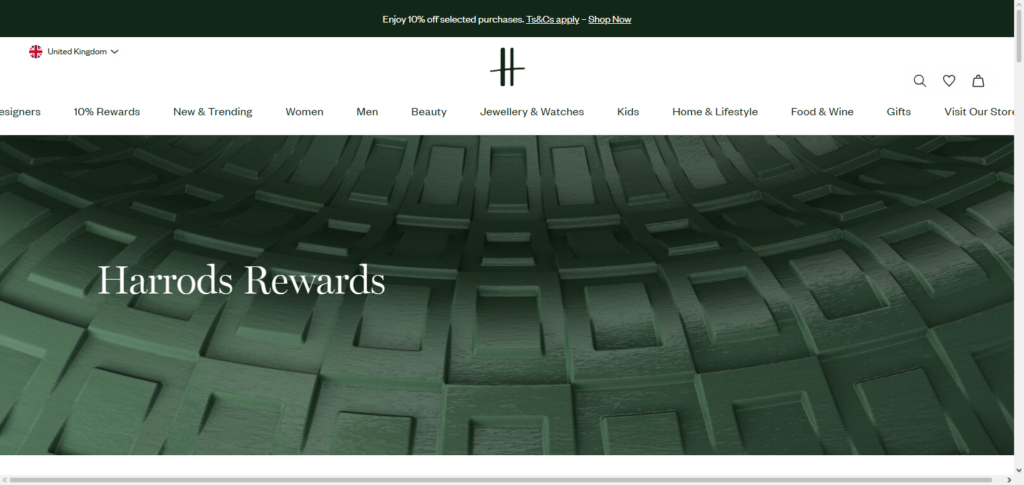 Harrods Rewards Black Tier