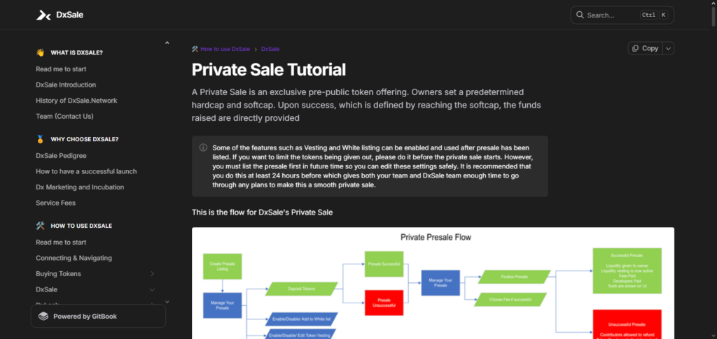 DxSale Vesting
