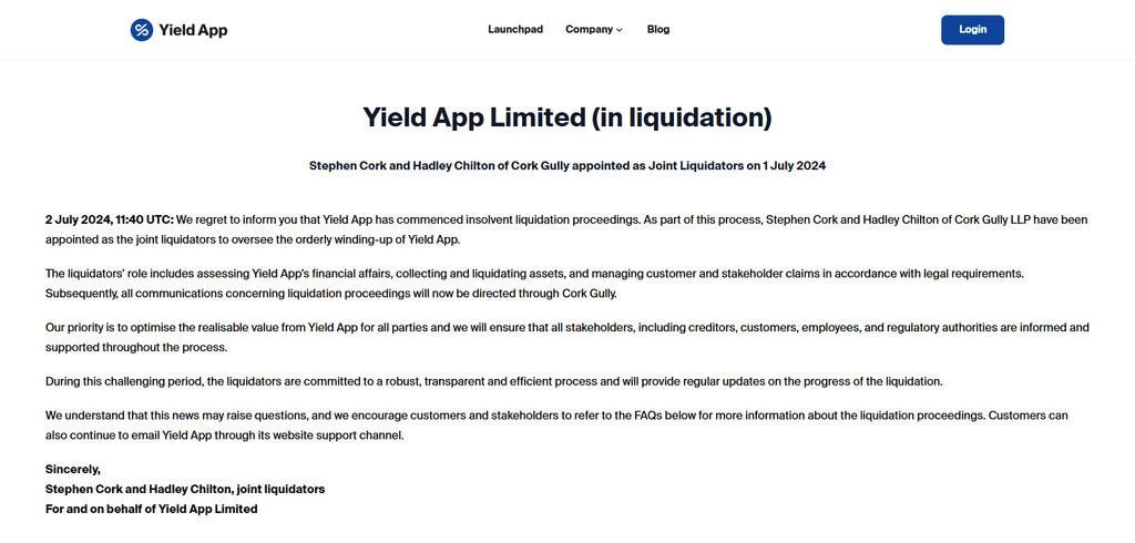 Yield App
