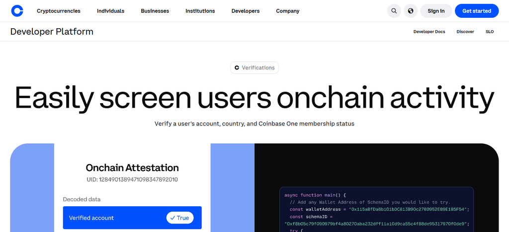 Coinbase Verifications